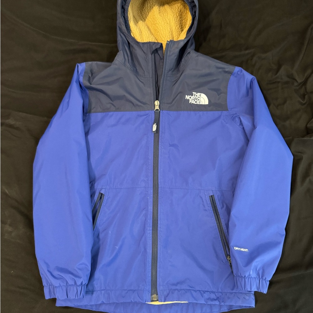 The North Face Kids Two-Tone Blue Raincoat
